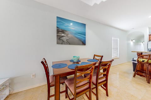 Sunset Over Paradise House in South Padre Island