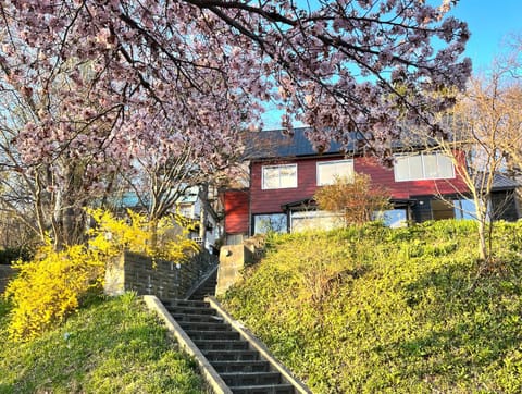 Property building, Spring, Day, Natural landscape, BBQ facilities, Garden, Garden view, Family