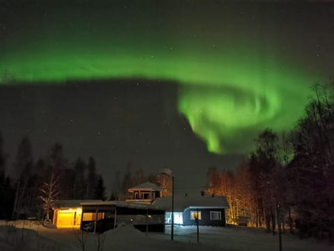 Property building, Night, Natural landscape, Winter