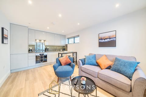 Kitchen or kitchenette, Living room, Dining area