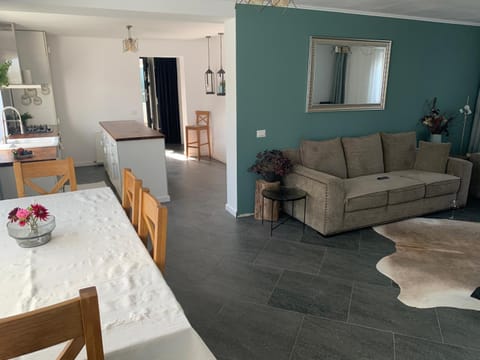 Kitchen or kitchenette, Living room, Dining area