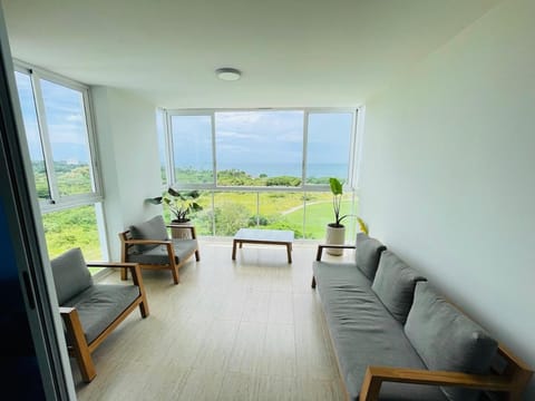 Natural landscape, Seating area, Sea view