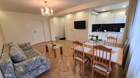 Communal lounge/ TV room, TV and multimedia, Kitchen or kitchenette, Living room, Seating area, Dining area