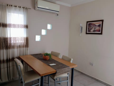 Dining area, air conditioner