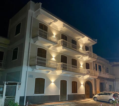 Property building, Night, Parking