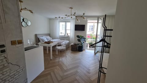 Bed, TV and multimedia, Living room, Photo of the whole room, Seating area, Bedroom