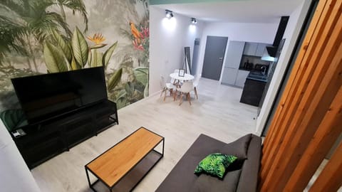 TV and multimedia, Kitchen or kitchenette, Living room, Seating area