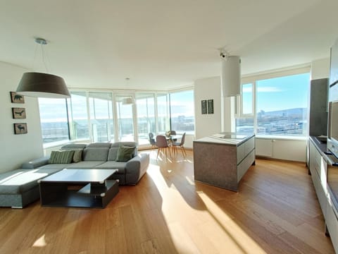 View (from property/room), Kitchen or kitchenette, Living room, Dining area