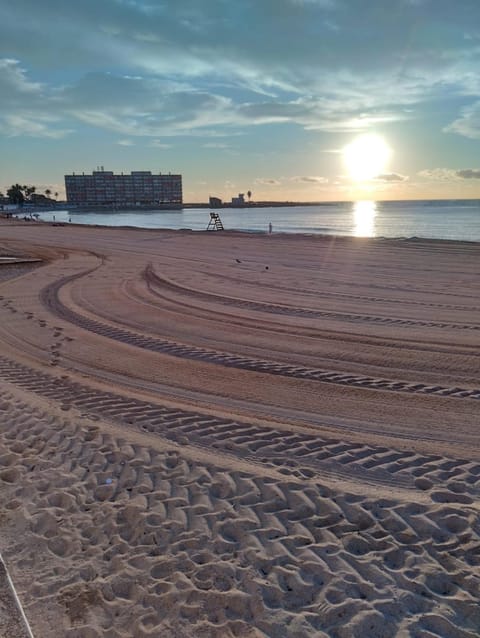 Beach, Sea view, Sunrise