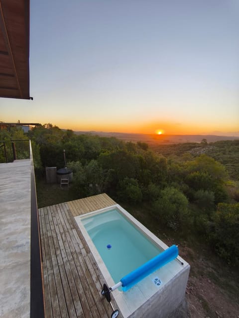 Pool view, Sunset