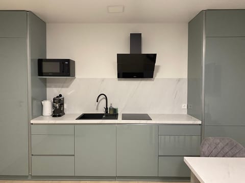 Coffee/tea facilities, Kitchen or kitchenette, minibar, stove