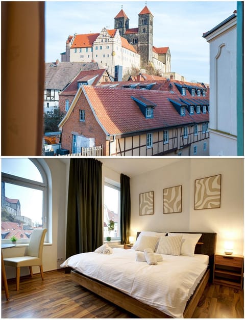 Bed, Photo of the whole room, City view, City view