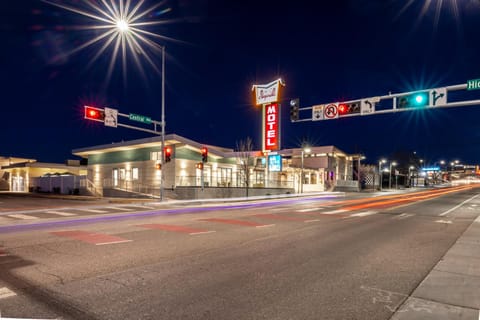 Property building, Night, Street view