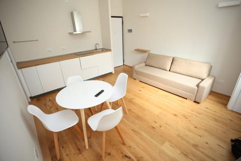 Kitchen or kitchenette, Living room, Dining area