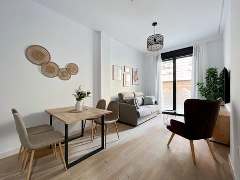 Living room, Seating area, Dining area, Quiet street view