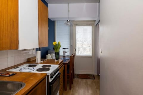 Kitchen or kitchenette, oven, stove