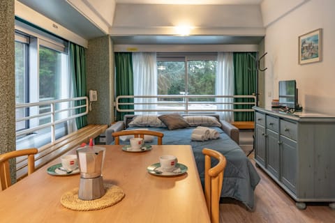 Bed, TV and multimedia, Kitchen or kitchenette, Living room, Photo of the whole room, Seating area, Dining area, Bedroom