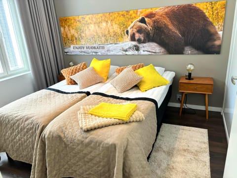 Kivilinna Apartments Vuokatti - Liinavaatteet,pyyhkeet ja loppusiivous sisältyvät hintaan Apartment in Finland