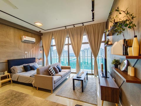 Living room, Seating area, air conditioner