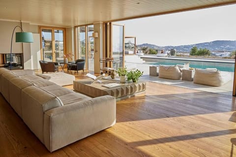 Living room, Seating area, Pool view, Swimming pool