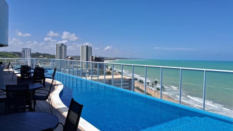 Natural landscape, View (from property/room), Balcony/Terrace, Beach, Pool view, Sea view, Swimming pool