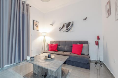 Bed, Living room, Seating area