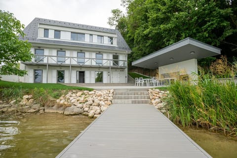 Property building, Garden, Lake view