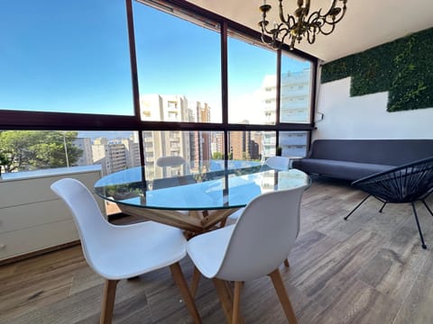 View (from property/room), Balcony/Terrace, Living room, Dining area