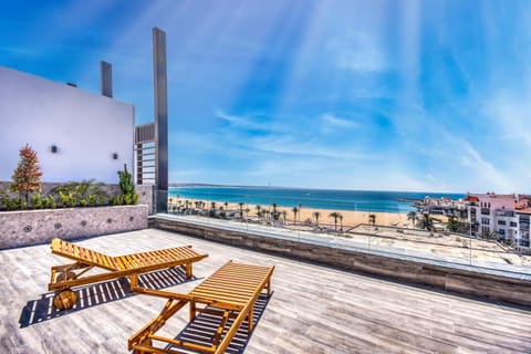 Patio, View (from property/room), Balcony/Terrace, Sea view, bidet, sunbed
