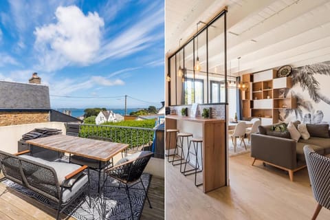 Paradis côtier - Maison vue mer à Loguivy Bed and Breakfast in Brittany