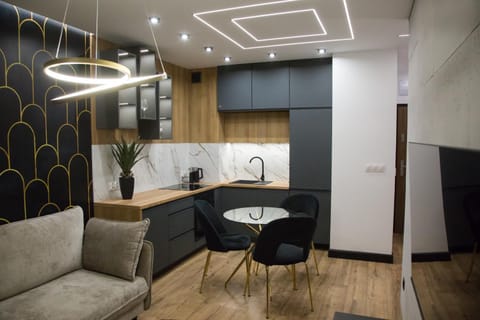 Kitchen or kitchenette, Living room, Dining area
