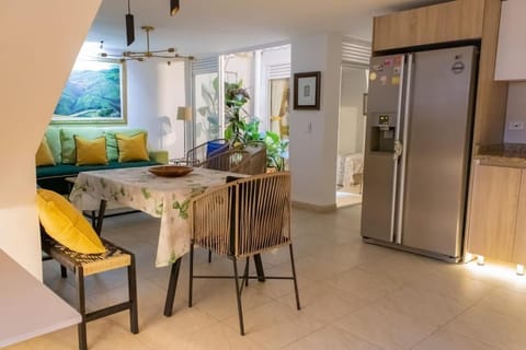 Kitchen or kitchenette, Living room, Dining area