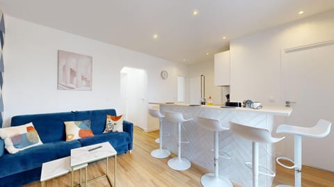Kitchen or kitchenette, Living room, Dining area