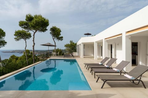 Property building, Living room, Swimming pool