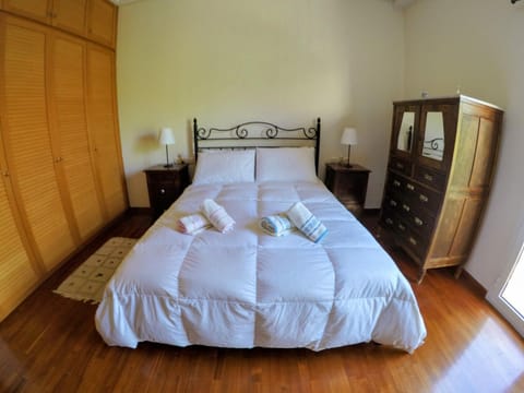 Bed, Photo of the whole room, Bedroom, towels, wardrobe