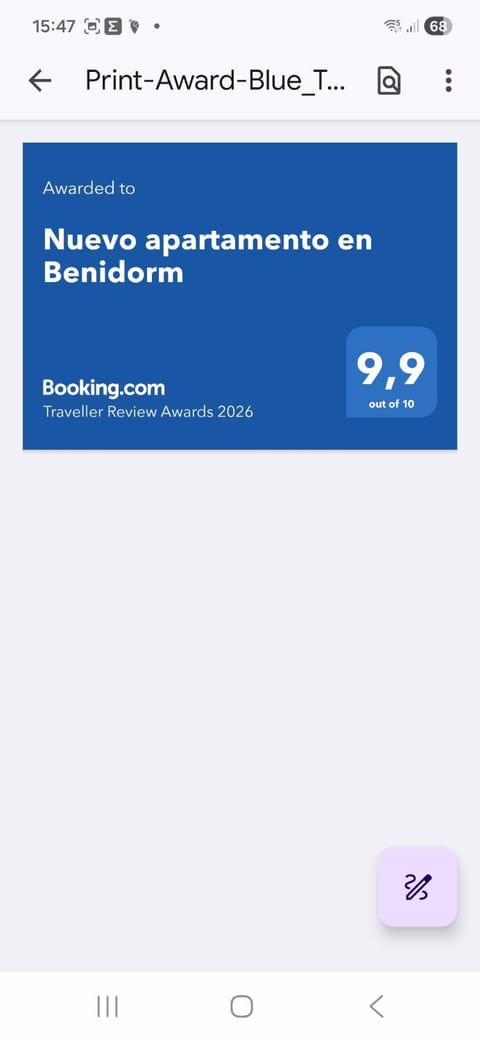 Nuevo apartamento en Benidorm Apartment in Benidorm