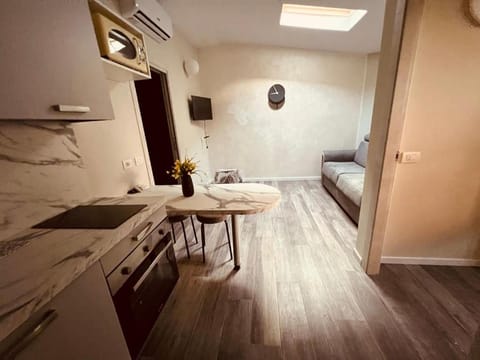 TV and multimedia, Kitchen or kitchenette, Living room, Photo of the whole room, Seating area, kitchen, air conditioner