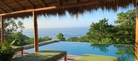 Day, Natural landscape, View (from property/room), Pool view, Sea view, Swimming pool, sunbed