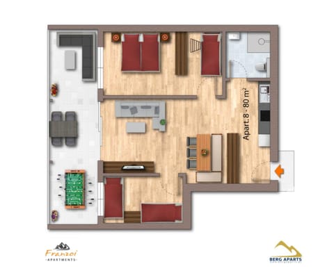 Berg Aparts Faschina - 08 Apartment in Fontanella