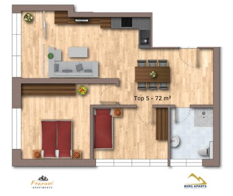 Berg Aparts Faschina - 05 Apartment in Fontanella