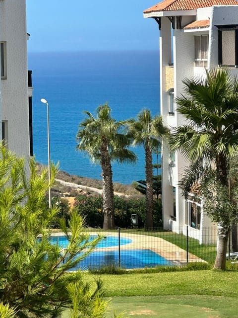 Property building, Spring, Day, Natural landscape, Garden, Garden view, Pool view, Sea view, Swimming pool
