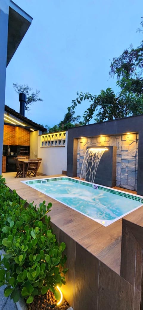 Night, Pool view, Swimming pool