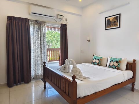 Bed, air conditioner