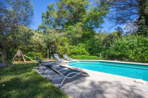 Property building, Living room, Swimming pool