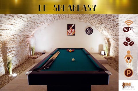 Property logo or sign, Billiard, Game Room