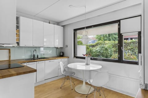 Kitchen or kitchenette, Dining area, stove