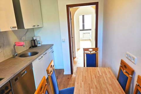 Kitchen or kitchenette, oven, stove