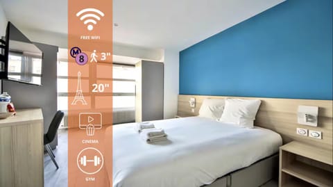 15.Studio#Charenton#Fitness#Cinema Apartment in Charenton-le-Pont