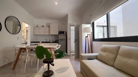 Kitchen or kitchenette, Living room, Dining area