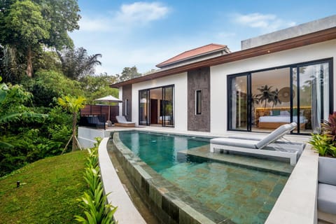 Natural landscape, Pool view, Swimming pool, sunbed